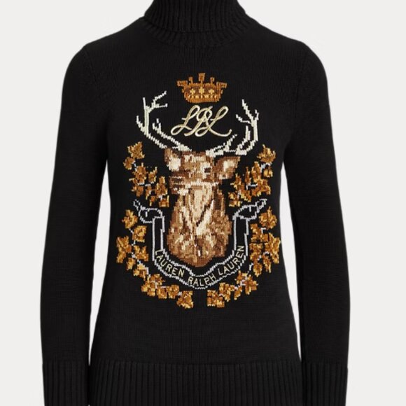 NWT Ralph Lauren Cotton Elk Turtleneck (XL) - Picture 1 of 12